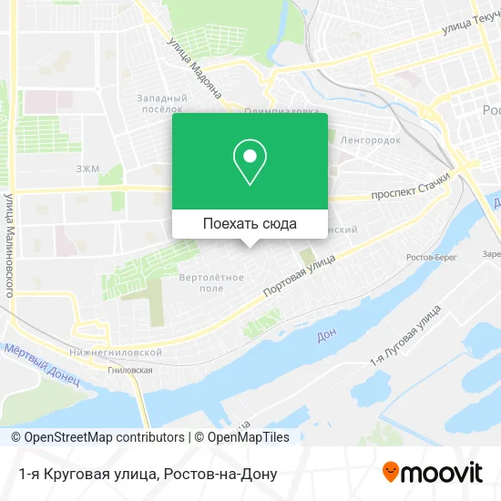 Карта 1-я Круговая улица