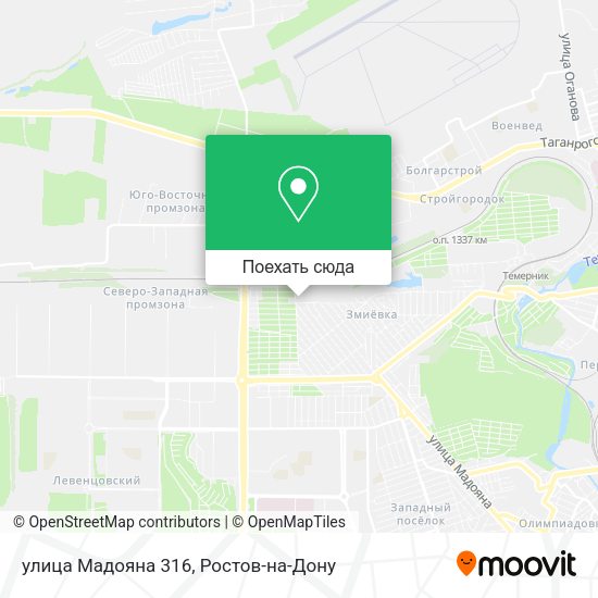 Карта улица Мадояна 316
