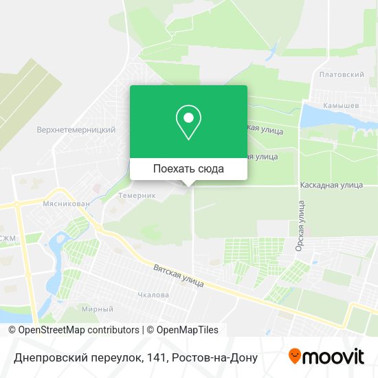Карта Днепровский переулок, 141