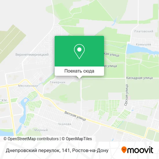 Карта Днепровский переулок, 141