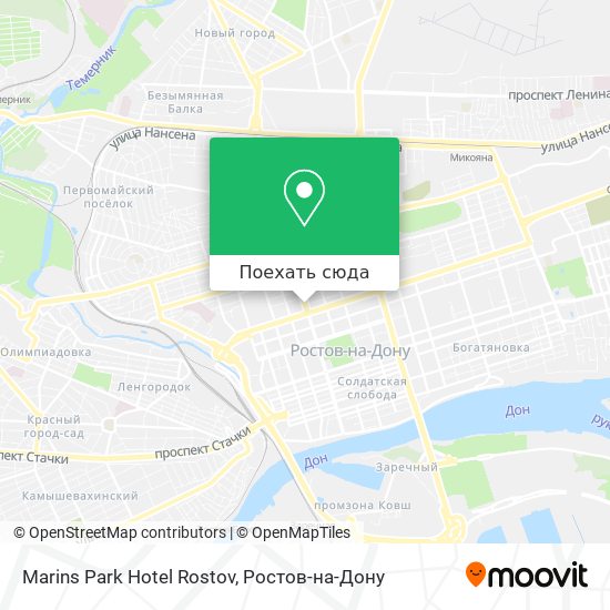 Карта Marins Park Hotel Rostov