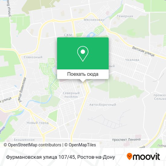 Карта Фурмановская улица 107/45