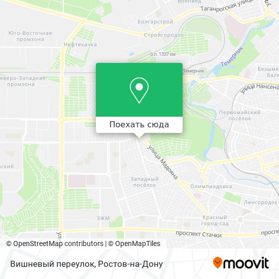 Карта Вишневый переулок