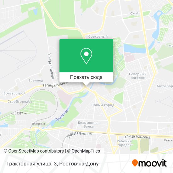 Карта Тракторная улица, 3