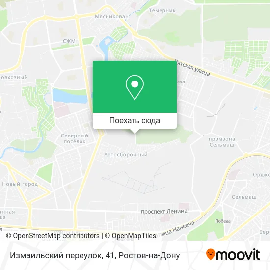Карта Измаильский переулок, 41