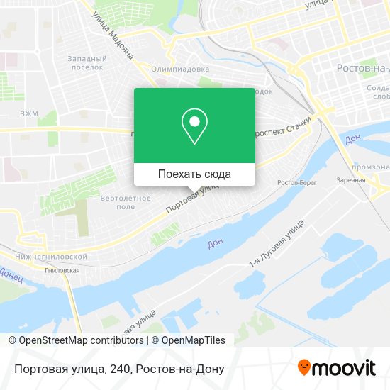Карта Портовая улица, 240