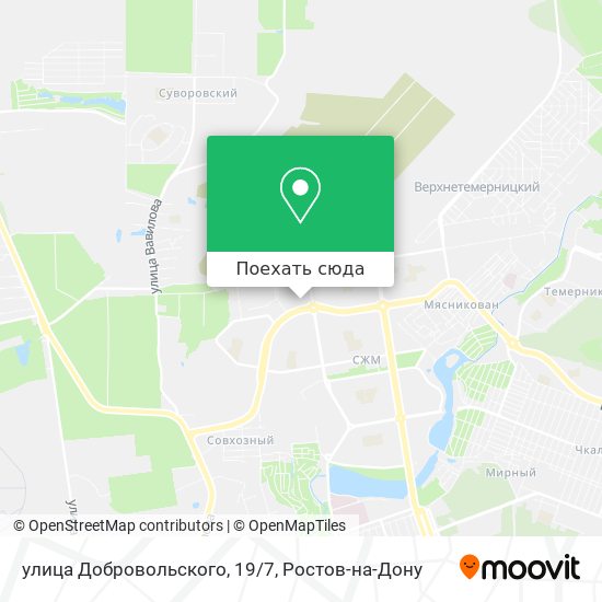 Карта улица Добровольского, 19/7