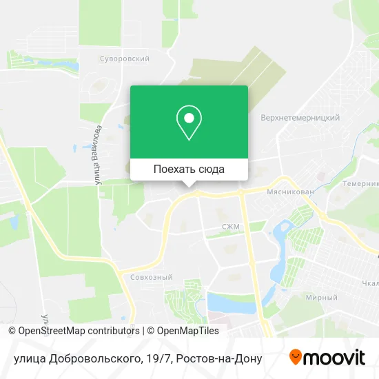 Карта улица Добровольского, 19/7