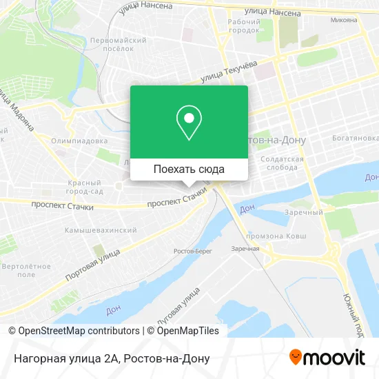 Карта Нагорная улица 2А