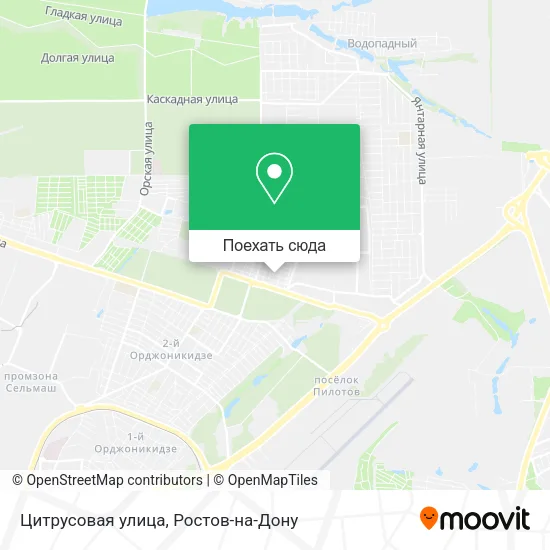Карта Цитрусовая улица