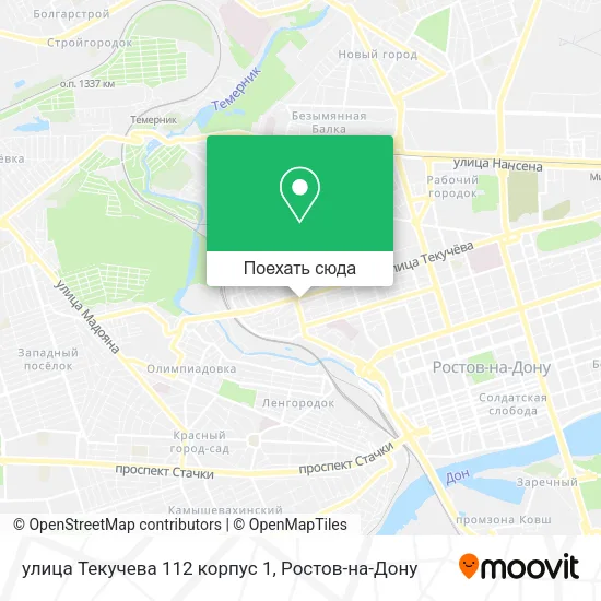 Карта улица Текучева 112 корпус 1