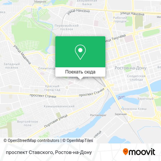 Карта проспект Ставского