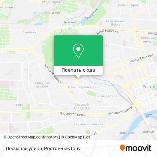 Карта Песчаная улица