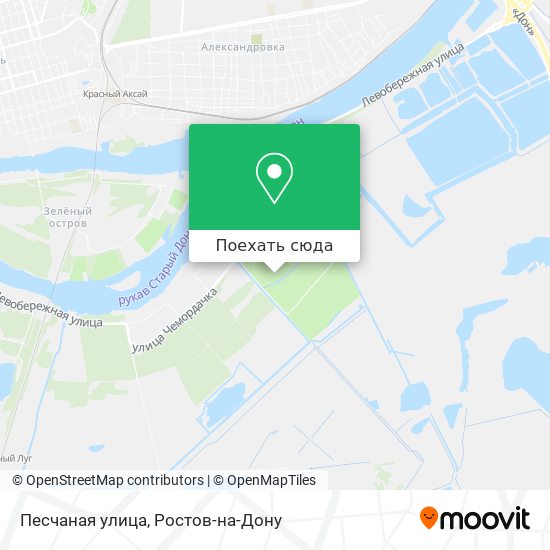 Карта Песчаная улица