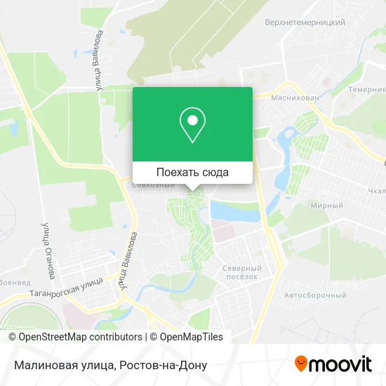Карта Малиновая улица