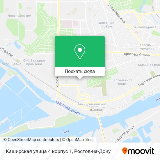 Карта Каширская улица 4 корпус 1