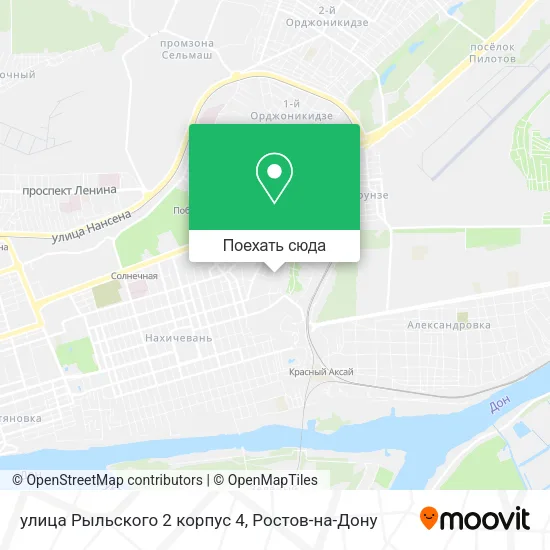 Карта улица Рыльского 2 корпус 4