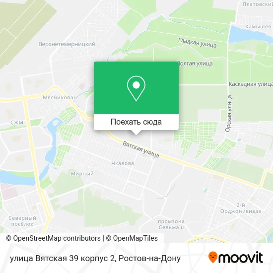 Карта улица Вятская 39 корпус 2