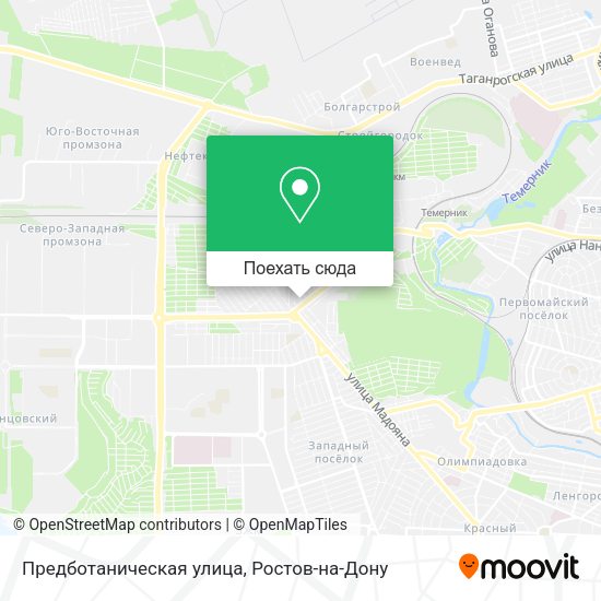 Карта Предботаническая улица