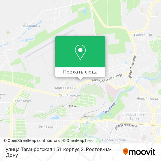 Карта улица Таганрогская 151 корпус 2