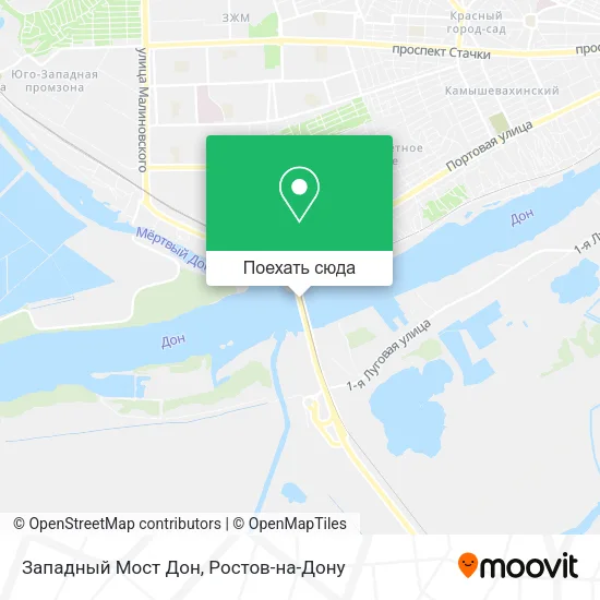 Карта Западный Мост Дон