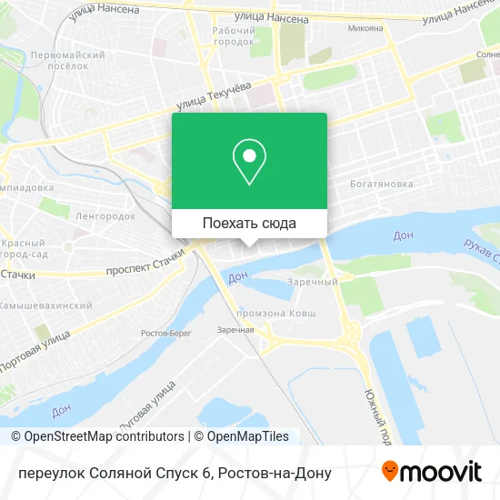 Карта переулок Соляной Спуск 6