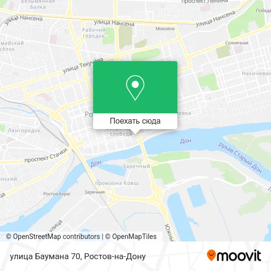 Карта улица Баумана 70