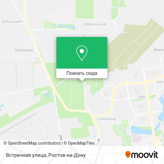Карта Встречная улица
