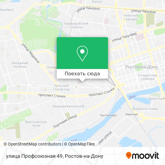 Карта улица Профсоюзная 49