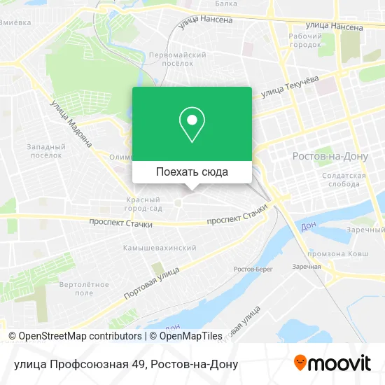 Карта улица Профсоюзная 49