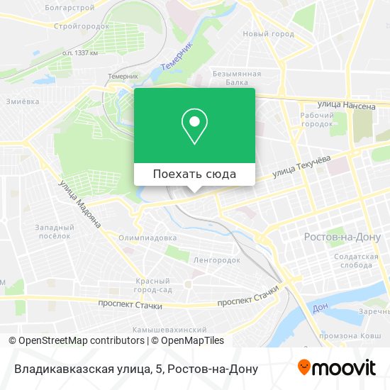 Карта Владикавказская улица, 5