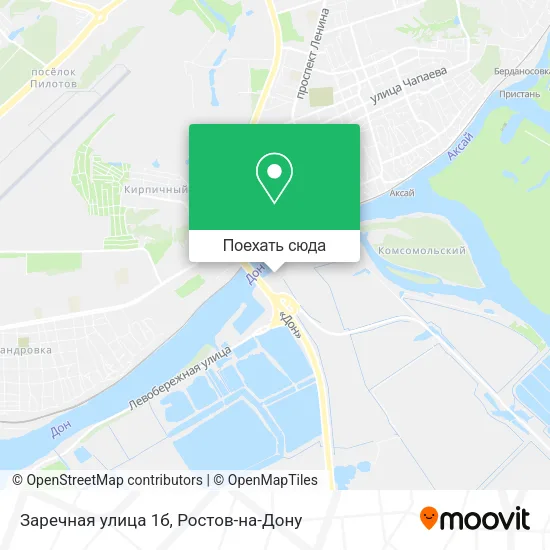 Карта Заречная улица 1б