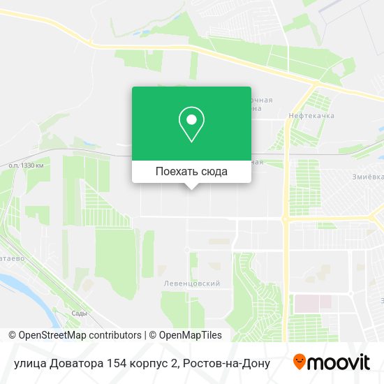 Карта улица Доватора 154 корпус 2