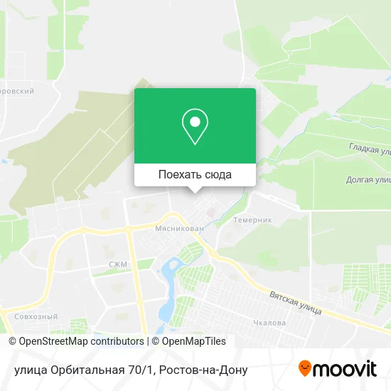 Карта улица Орбитальная 70/1