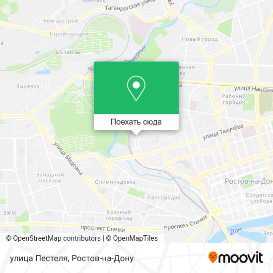 Карта улица Пестеля