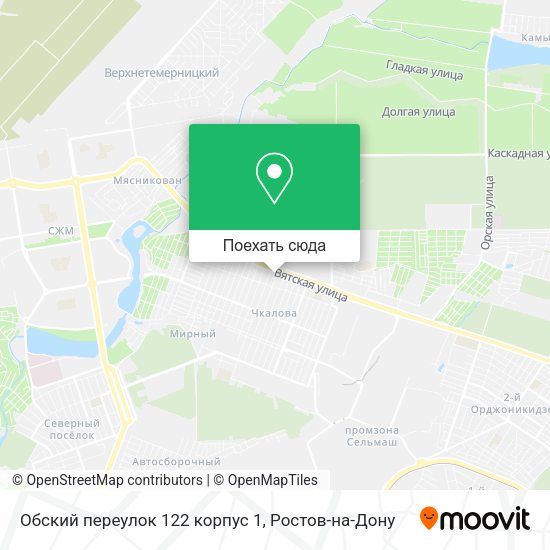 Карта Обский переулок 122 корпус 1