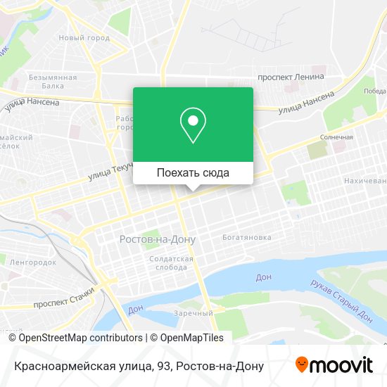 Карта Красноармейская улица, 93