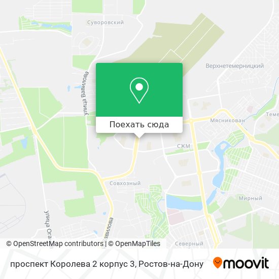 Карта проспект Королева 2 корпус 3