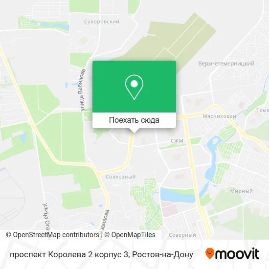 Карта проспект Королева 2 корпус 3