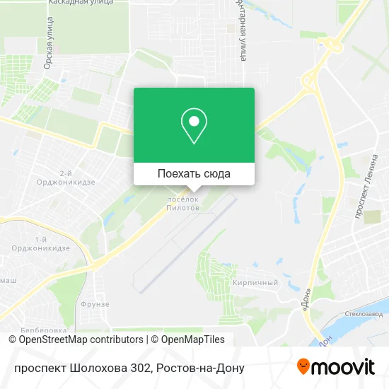 Карта проспект Шолохова 302