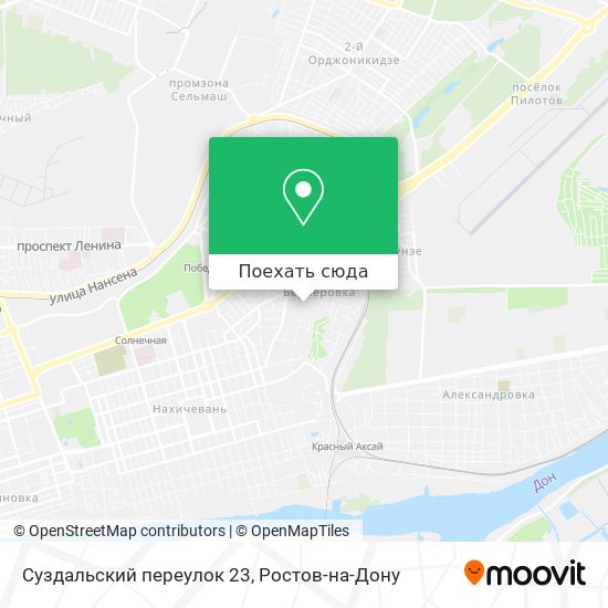 Карта Суздальский переулок 23