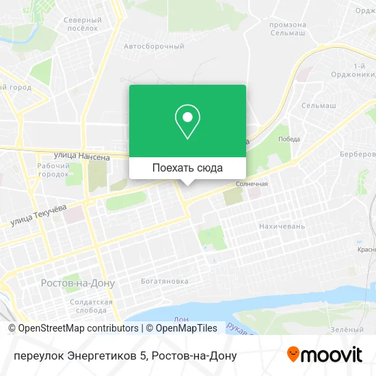 Карта переулок Энергетиков 5