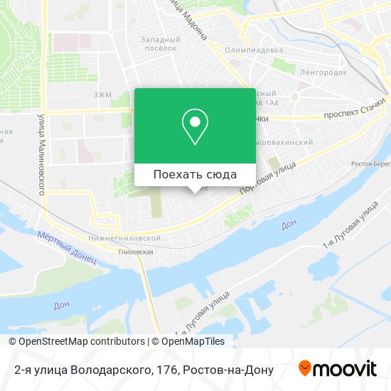 Карта 2-я улица Володарского, 176