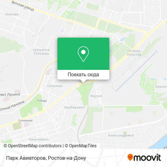Карта Парк Авиаторов