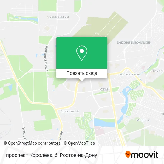 Карта проспект Королёва, 6