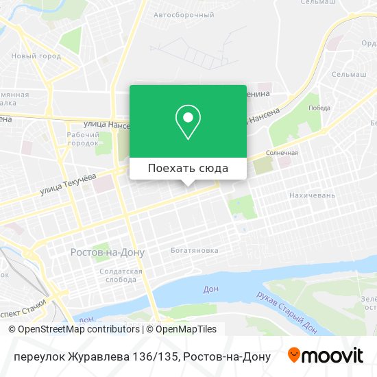 Карта переулок Журавлева 136/135