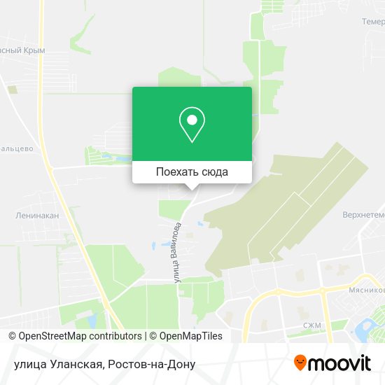 Карта улица Уланская