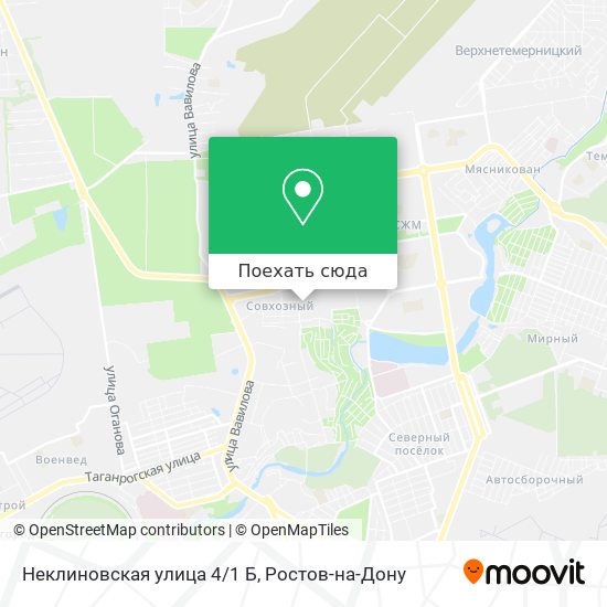 Карта Неклиновская улица 4/1 Б