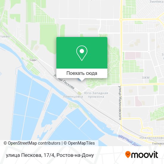 Карта улица Пескова, 17/4
