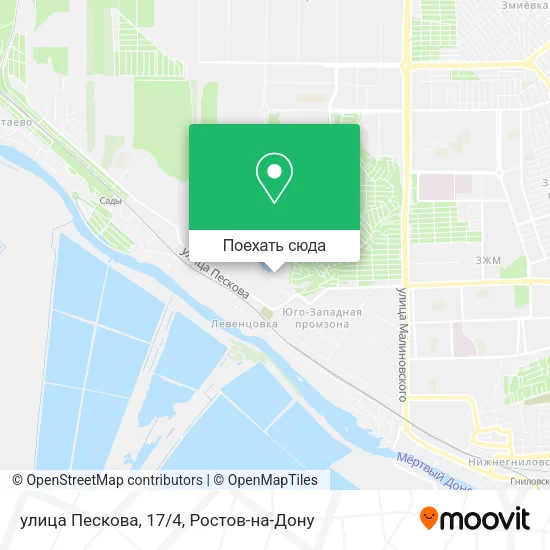 Карта улица Пескова, 17/4